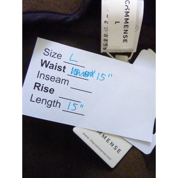 NWT Commense Olive Green Felt Mini Skirt White Trim Size L - Picture 4 of 5